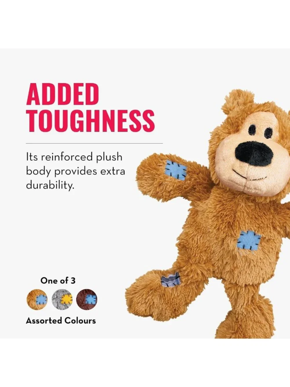 Durable Plush Dog Toy with Knotted Ropes & Minimal Stuffing - Assorted Colors